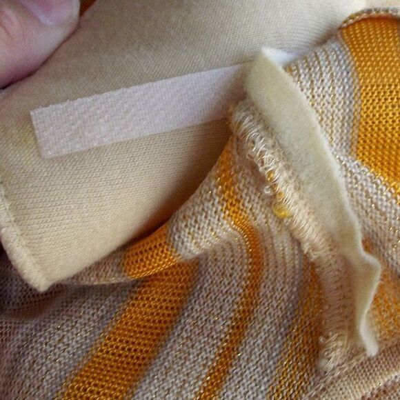 ESCADA Twin Set, 4/6, Jacket/Tank, Golden yellow/Tan Stripes, Magnetic clasps - Picture 9 of 15